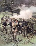 unknow artist Field Artillery in Action oil painting reproduction